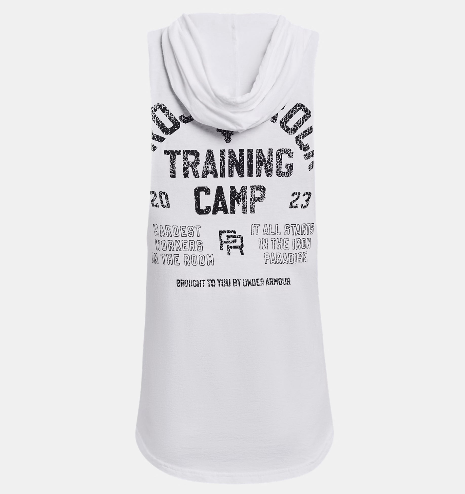 Men's Under Armour Project Rock Training Sleeveless Hoodie XXL USED