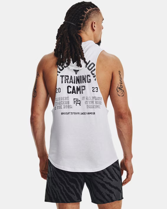 Men's Under Armour Project Rock Training Sleeveless Hoodie XXL USED
