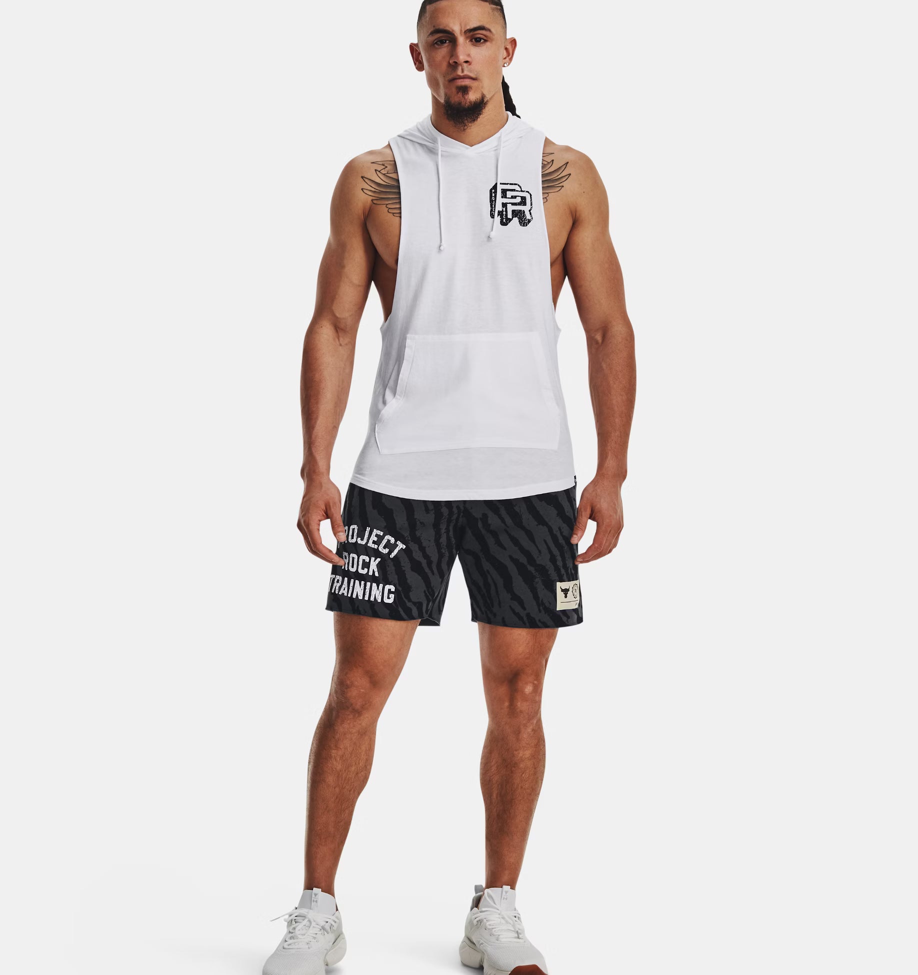 Men's Under Armour Project Rock Training Sleeveless Hoodie XXL USED