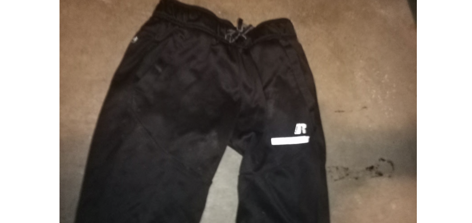 Russell Athletic Track Athletic Pants Boys Size M 8 Black Children's Sweatpants