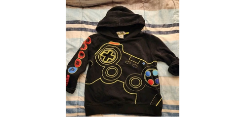 Boys Video Game Sweatshirt Pullover Hoodie Size Medium