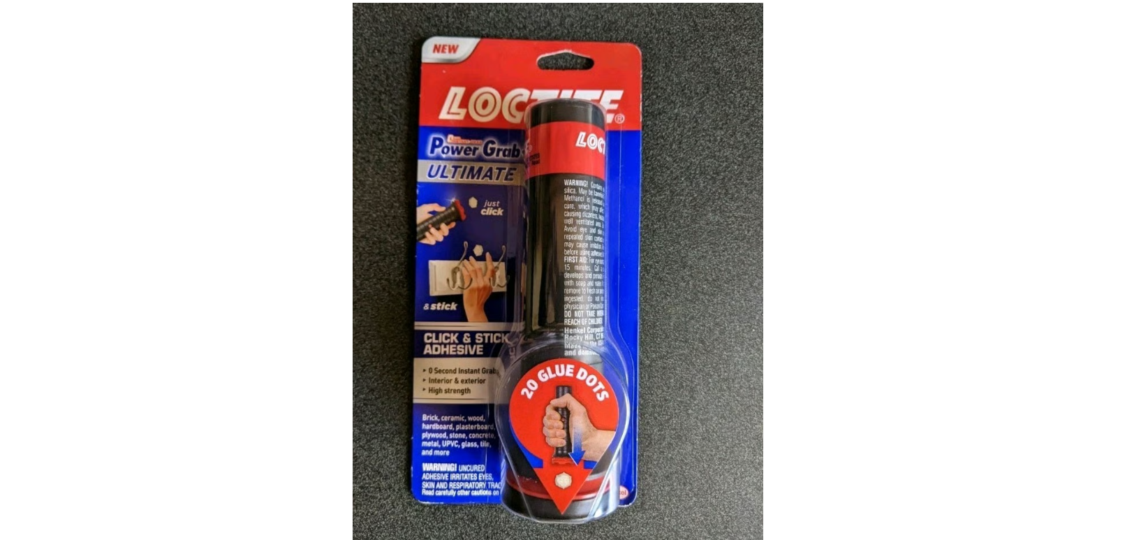 Loctite Power Grab Ultimate Click & Stick Adhesive 20 Glue Dots