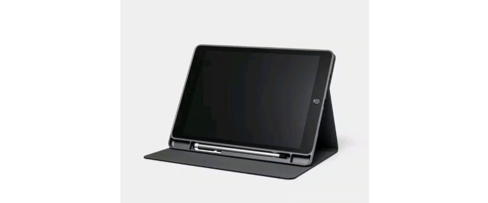 Apple iPad Case (9th Gen) / iPad Air (3rd Gen) Heyday Black Saffiano New