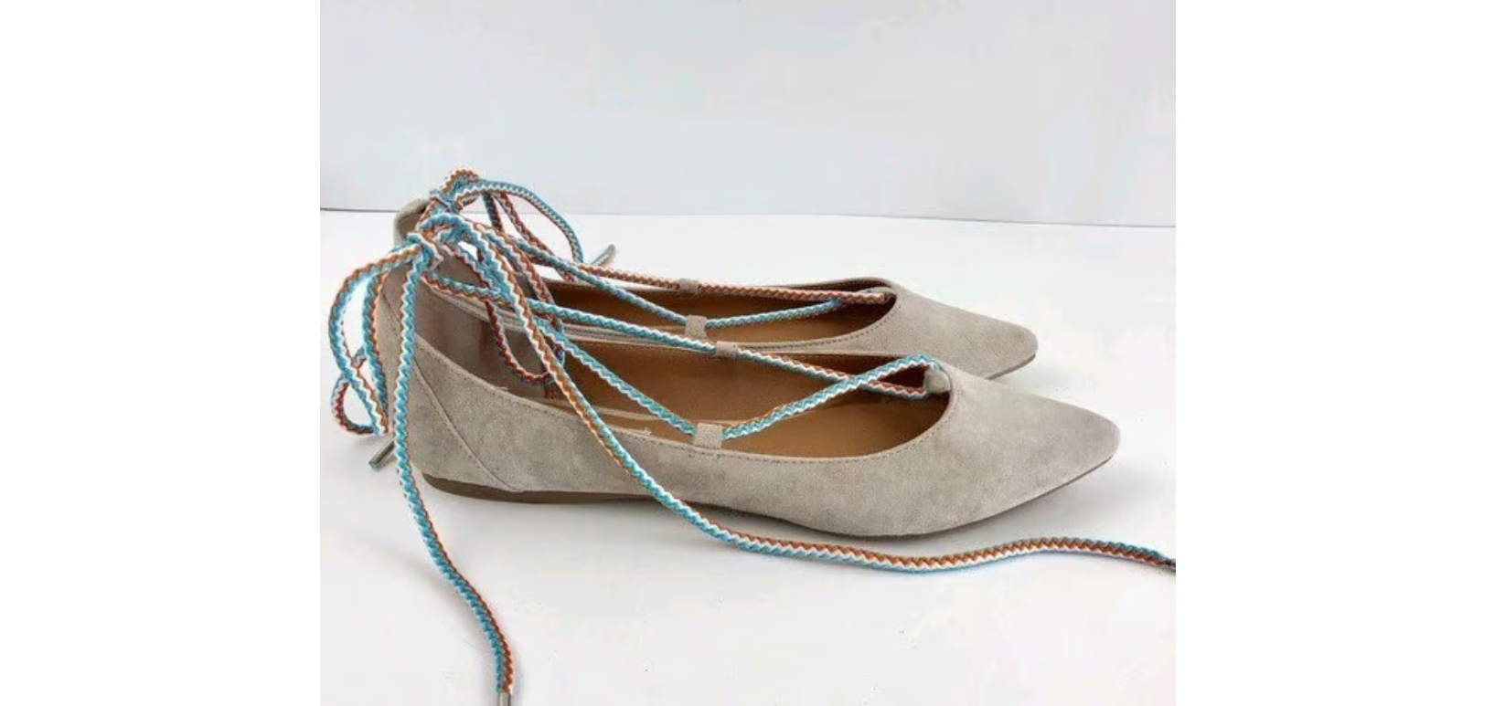 STEVE MADDEN EMILIE BLUSH SUEDE FLAT SHOES WOMENS Size 7 1/2