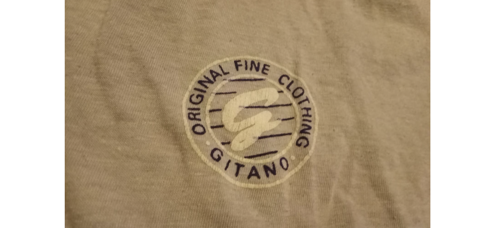 Rare Vintage Gitano Shirt Mens Large Grey And Purple NOS 90s Surf Skate Ringer