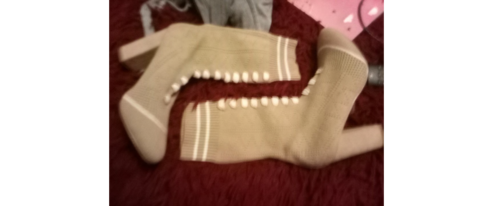 Cape Robbin Women's Boot Perry 1 Sock Bootie Block Heel Tan Size  6