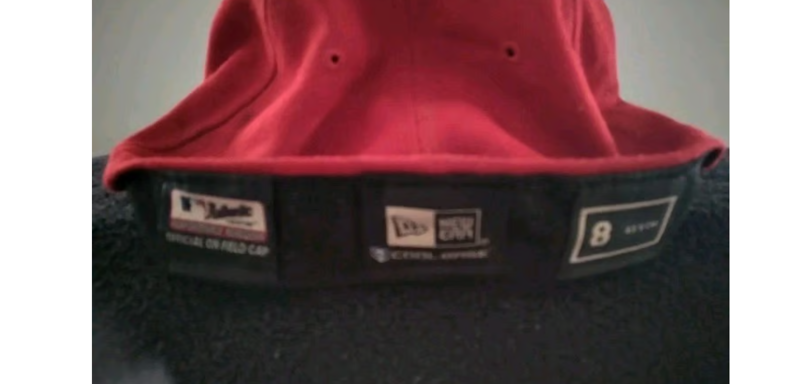 Saint Louis Cardinal's Hat New Era 59FIFTY Official On-Field Cap Used Sz 7