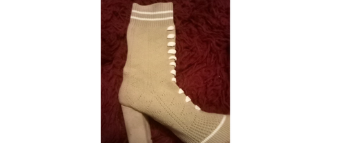 Cape Robbin Women's Boot Perry 1 Sock Bootie Block Heel Tan Size  6