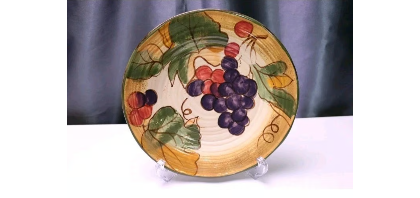 Certified International Tuscany Grapes Salad Plate (s) 9 " Dinner Plate