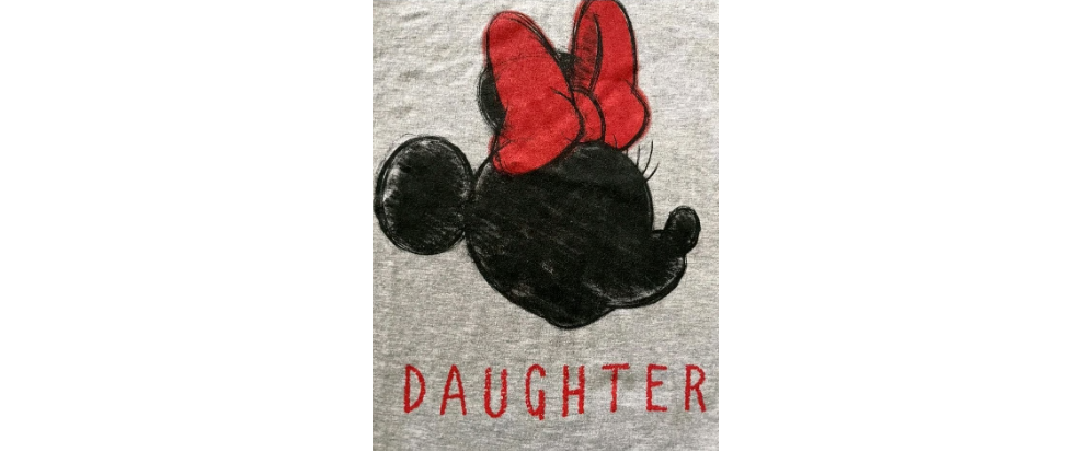 Disney DAUGHTER Minnie Mouse T Shirt Size 10/12