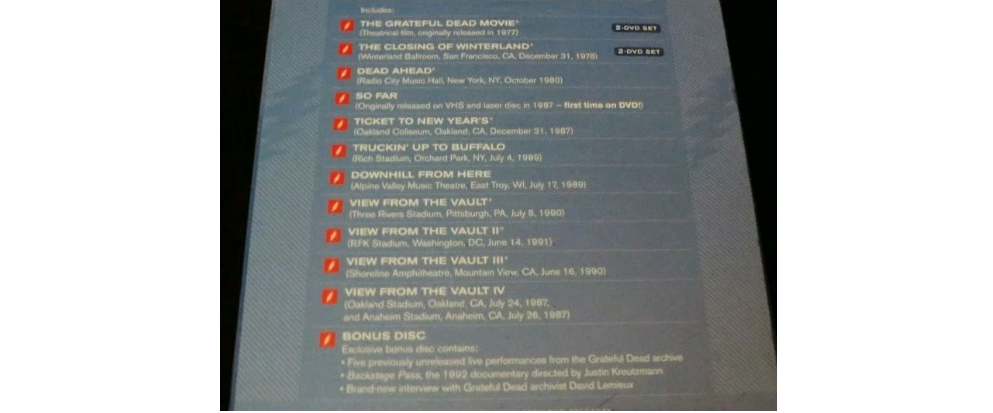 Grateful Dead Complete DVD Collection (14) DVD BONUS! BRAND NEW