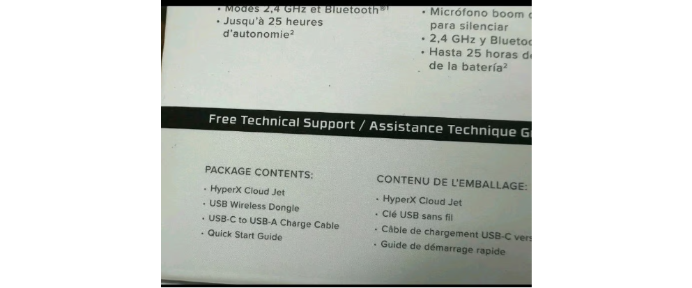 HyperX - Cloud Jet Dual Bluetooth Wireless Gaming Headset for PC, Mac, PS5, PS4