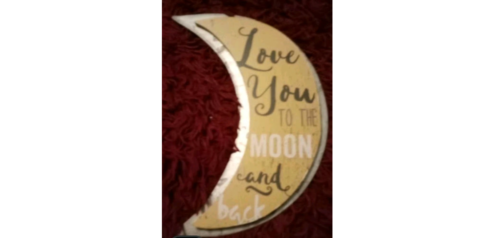 I LOVE YOU TO THE MOON AND BACK METAL DECOR, SIGN, GALLERY WALL ART