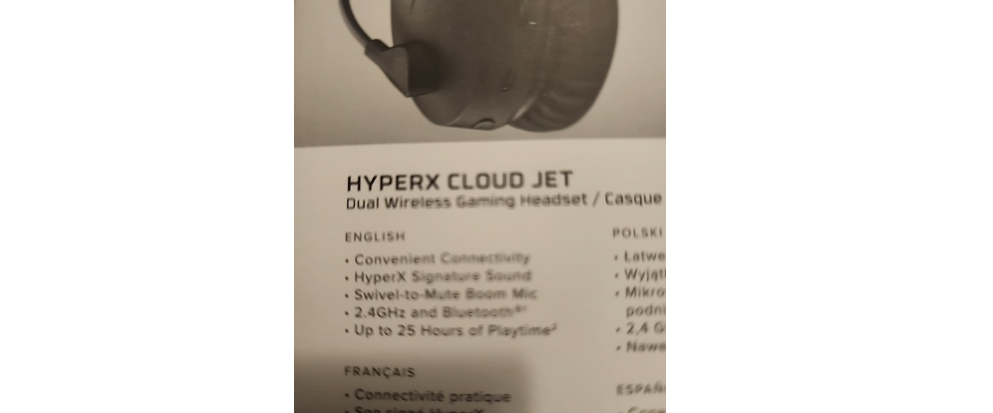 HyperX - Cloud Jet Dual Bluetooth Wireless Gaming Headset for PC, Mac, PS5, PS4