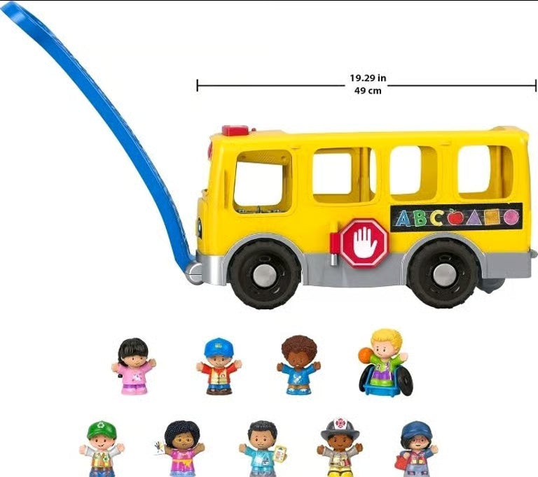 New Little People Big Yellow School Bus & Community Heroes Set Vehicle & Figures