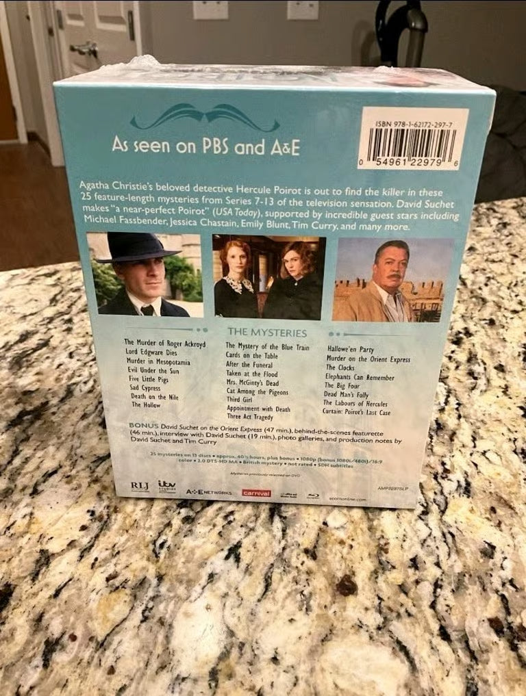 Poirot: The Final Cases Box Set - Series 7-13 BLU-RAY Brand New