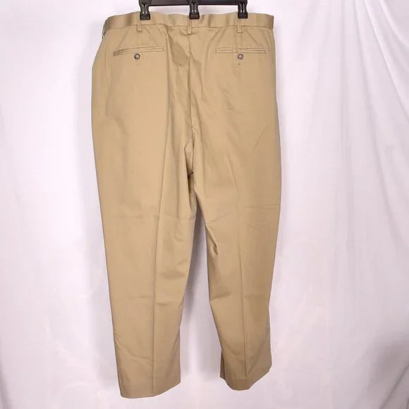 Croft & Barrow Men's Khaki Dress Pants Size 42 x 32 USED