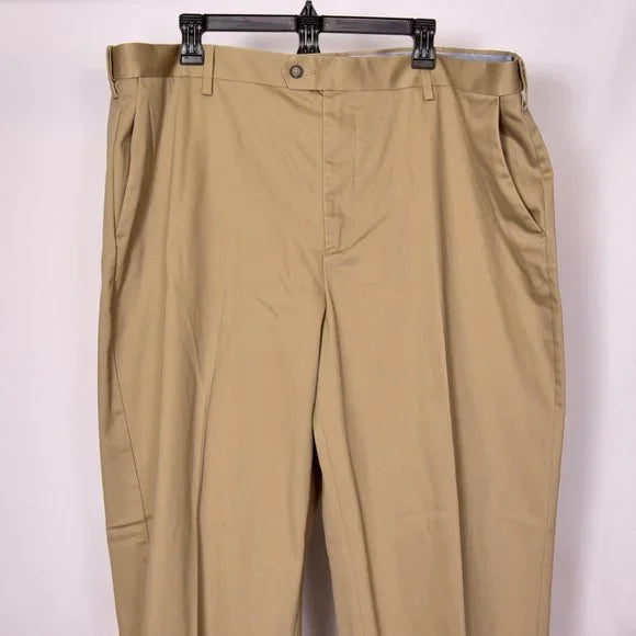 Croft & Barrow Men's Khaki Dress Pants Size 42 x 32 USED