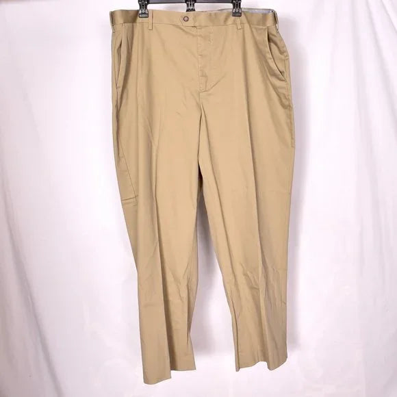 Croft & Barrow Men's Khaki Dress Pants Size 42 x 32 USED