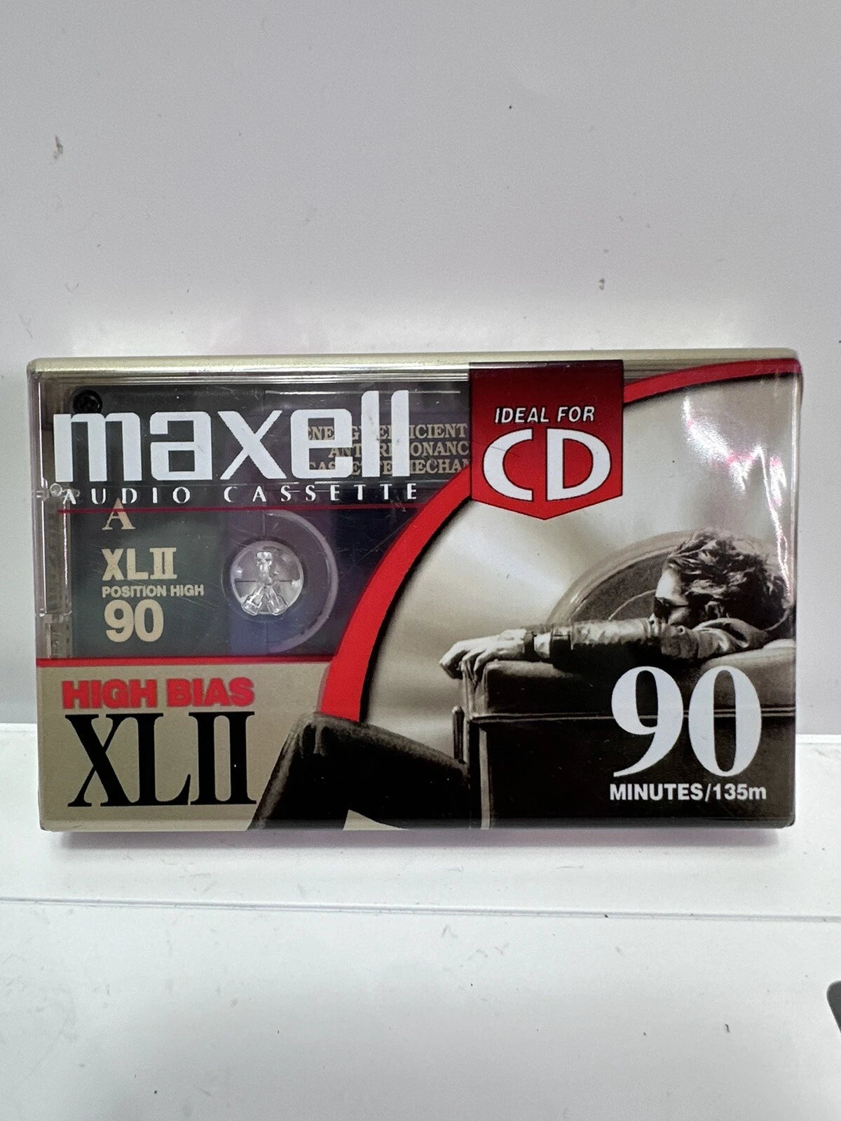 2 Maxwell XLII 90 Minute High Bias Blank Audio Cassette Tape SEALED NEW Quantity 2