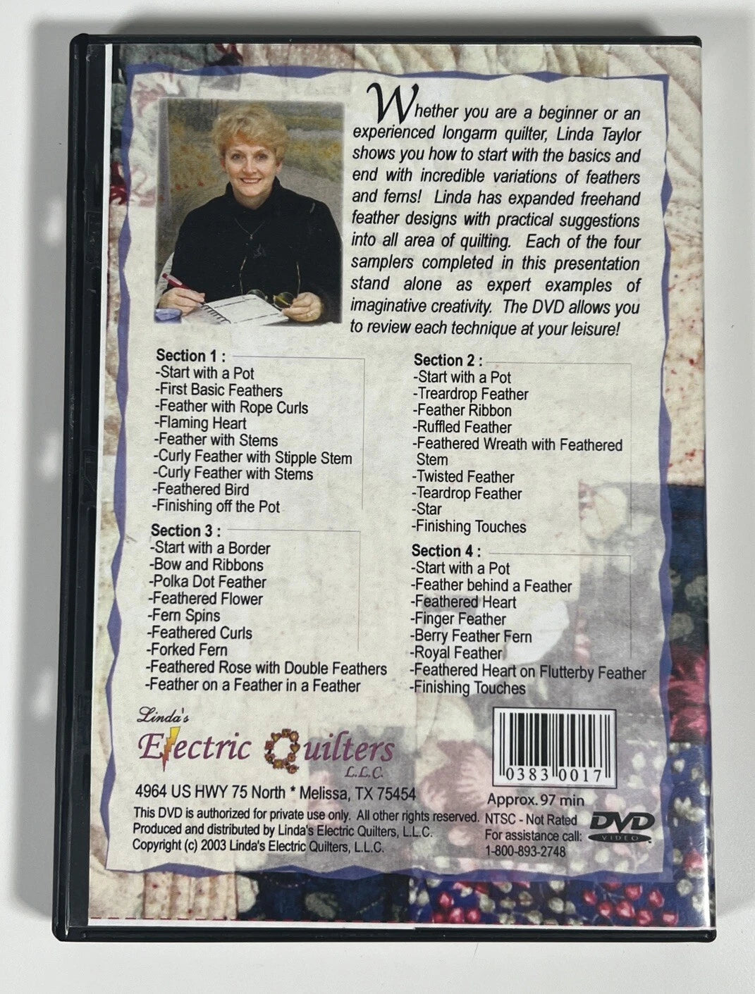 Fancy Feather Frenzy 2 Linda Taylor DVD Like New