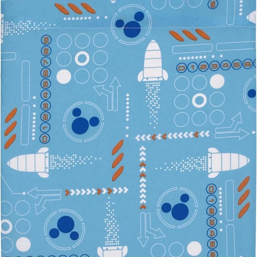 Disney Mickey Mouse Space Adventures Crib/Toddler Flat Sheet in Excellent Condition