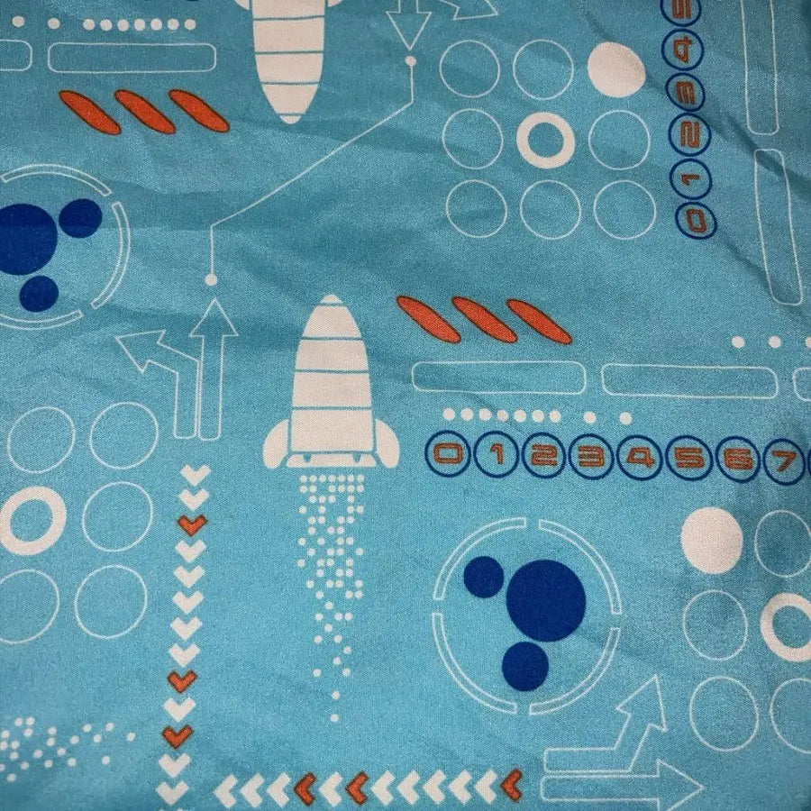 Disney Mickey Mouse Space Adventures Crib/Toddler Flat Sheet in Excellent Condition